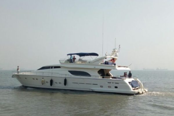 Ferretti 880 Motor Yacht on Charter in Mumbai at Gateway of India